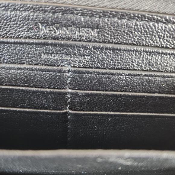 Yves Saint Laurent YSL Belle Du Jour Monogram Zip Around Wallet - Picture 9 of 15